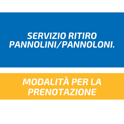 Servizio ritiro pannolini/pannoloni. Modalita' per la prenotazione